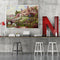 Frameless Oil Paint By Numbers Cottage Country DIY Canvas Picture Craft Kit