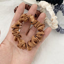 6PCS Elastic Hair Bands Silk Satin Scrunchie Hair Ties Ponytail Holder Rop hot.