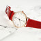 Womens Student Leather Quartz Watch Wristwatches Business Watch Wristband