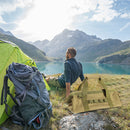 Waterproof Sport Gym Bag Outdoor Molle Camping Hiking Backpack (Khaki) Newly