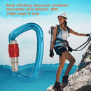 Aluminum Carabiner Outdoor Camping Climbing Hammock Lock Buckle (Blue) Newly