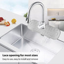 Faucet Absorbent Draining Mat Splash Guard Sink Water Drying Pad (White) Newly