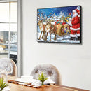 Santa Claus Oil Paint By Number Kits Christmas DIY Home Decoration Gift No Frame