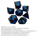 7pcs Multifaceted Digital Dice Set D4 D6 D8 D10 D12 D20 Opaque Polyhedral Dices