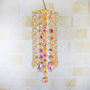 Wind Chimes Hanging Drops Colorful Crystal Pendant Home Room Garden Decoration