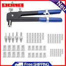 prettyGood7 86-Piece Handheld Rivet Gun Set M3-M8 Manual Threaded Nut Rive