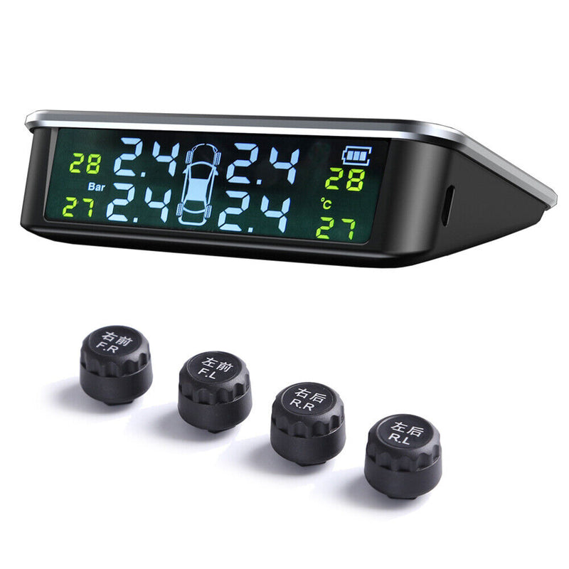 AN-11 Solar Car TPMS Touch Switch Auto Tyre Pressure Monitoring Warning System
