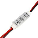 3 Keys 12V-24V Mini Led Strip Light Single Color Dimmer Brightness Controller