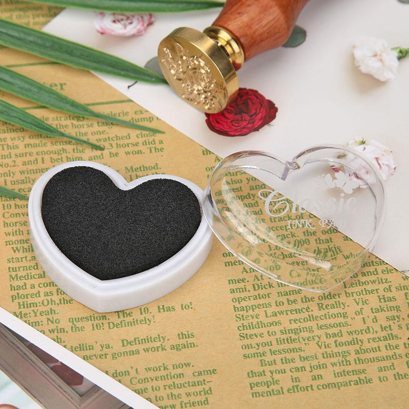 Craft Fingerprint Inkpad for DIY Scrapbooking Card Paper Decoration (Black)