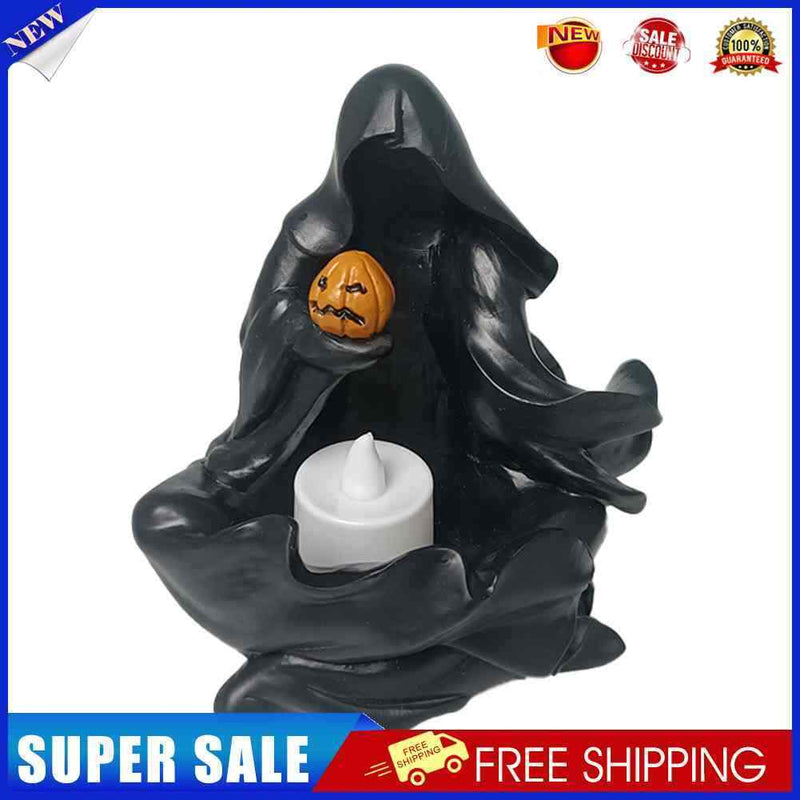 #A Ghost Pumpkin Candlestick Art Crafts Ornaments Halloween Desktop for Living R