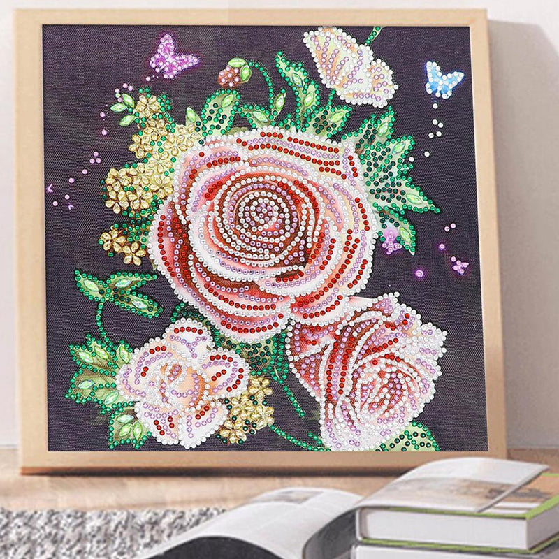 5D DIY Special Shaped Diamond Painting Flower Cross Stitch Mosaic Kit Decor