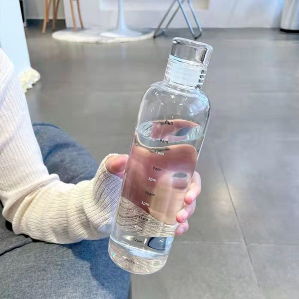 Portable Milk Juice Transparent Sport Drinking Bottle Travel Large Capacity Cup