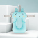 Cartoon Rabbit Soft Baby Shower Bath Pad Mat Adjustable Bath Rack (Blue) Newly