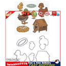 Farm Duck Silicone Stamp Cutting Die Stencil Frame Scrapbook Decor Craft Newly
