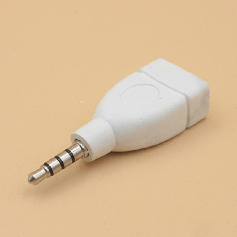 3.5mm Male Aux Audio Plug Jack To USB 2.0 Female Converter SH Adapter HOT Y8T9