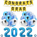 2022 Graduation Balloon Kit - Hanging Banner Grad Party Decorations (C) Newly