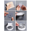 Suction Wall-mounted Ashtray Stainless Steel Cigarette Ash Tray (White) Newly