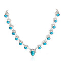 Fashion Turquoise Necklace Retro Boho Flower Beach Statement Choker Jewelry