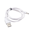 USB Type A Male to 3.5x1.35mm 5V DC Barrel Connector Power Cable for Hub USB Fan