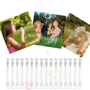 60pcs Love Heart Soap Bottle Wall Tube Bubble Stick Outdoor Wedding Party Favor