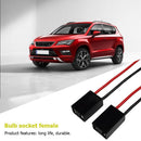 2x H7 Bulb Socket Wiring Harness Headlight Fog Lamp Female Connector Pig Tail