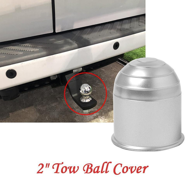 Universal 50mm Car Auto Tow Bar Ball Cover Hitch Caravan Trailer Towball Pr