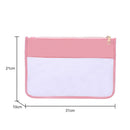 Fashion Letter Clutch Bag Transparent Cosmetic Bag PVC Travel Make Up Organiz