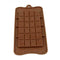 24 Grid Chocolate Candy Sugar Mould Bar Block Ice Silicone Hot Cake Molds A0G7