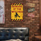 Beware of Witch Metal Retro Tin Sign Art Poster Wall Plate for Bar Cafe 20x30cm