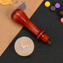 Brass Round Fire Lacquer Seal Head without Handle Wax Sealing Embossed Picture