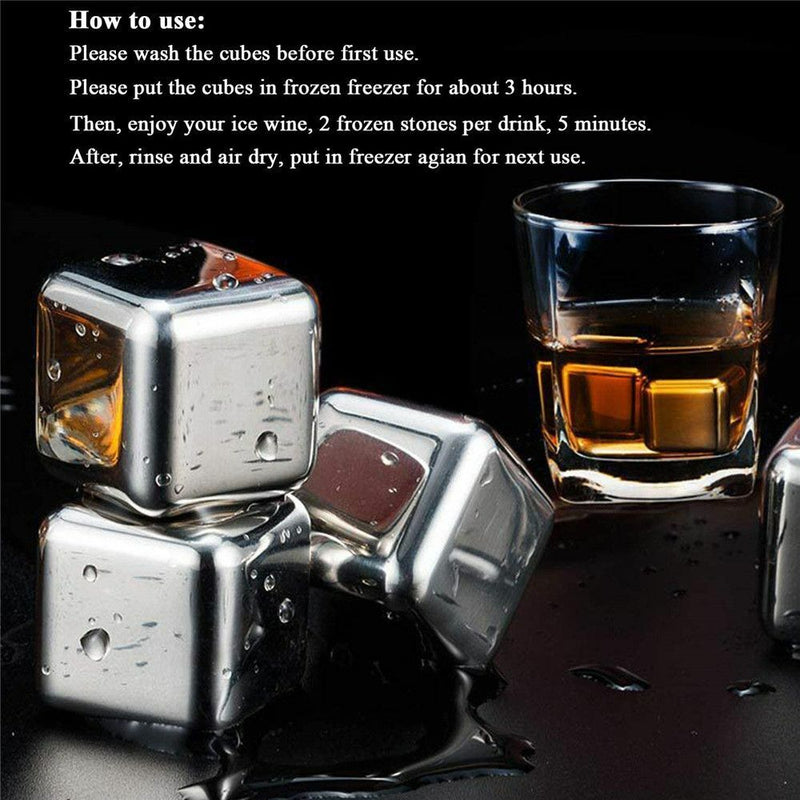 Drinks Quick Freezing Stainless Steel Beer Water Cooler Cool Glacier Ice Cubes