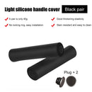 Mountain Bike Handlebar Grips Cover Soft Bicycle Handle Grips Set (Black) Newly
