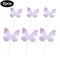 6PCS Butterflies Beautiful Elegant Insert Cards Birthday Cake Prop U A S5R8