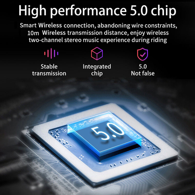 Motorcycle Helmet Headsets Bluetooth - Compatible Wireless Stereo HiFi Headphones