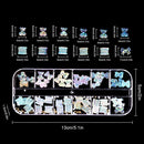 Art Rhinestones Kit Jelly Bear Shape Multi Shaped White Flower Nail Art Charms