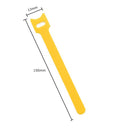 10pcs Self Adhesive Cable Fastener Tape Reusable Durable Loops Tie Strap Belt