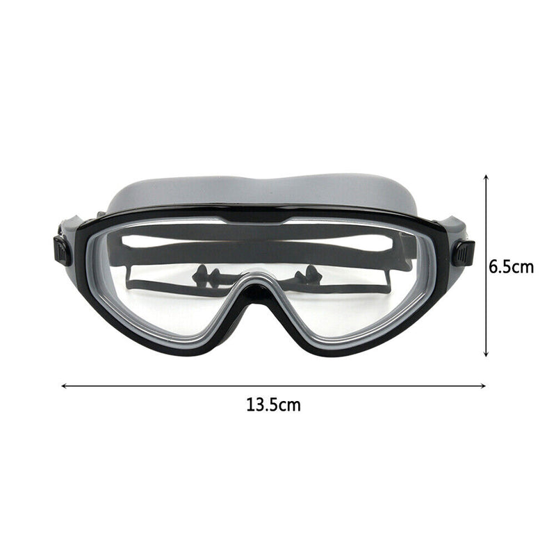 Children Goggles Waterproof Anti-fog Swimming Snorkeling Glasses (Black) Newly