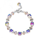 Fashion Geometric Shape Crystal Bracelet Romance Auroras Shinny Link Chain
