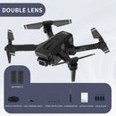 2.4GHz FPV 4K Dual Camera Foldable 4CH RC Drone with 2 Battery (04) Newly