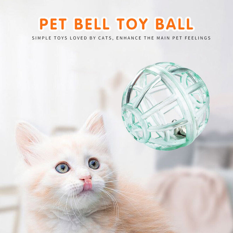 Kitten Scratch Rattle Ball Interactive Pet Hollowed Bell Cat Teaser Toys