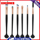 6 Fan Shell Makeup Brush Kit Set Eyebrow Lashes Cosmetic Tools (D)