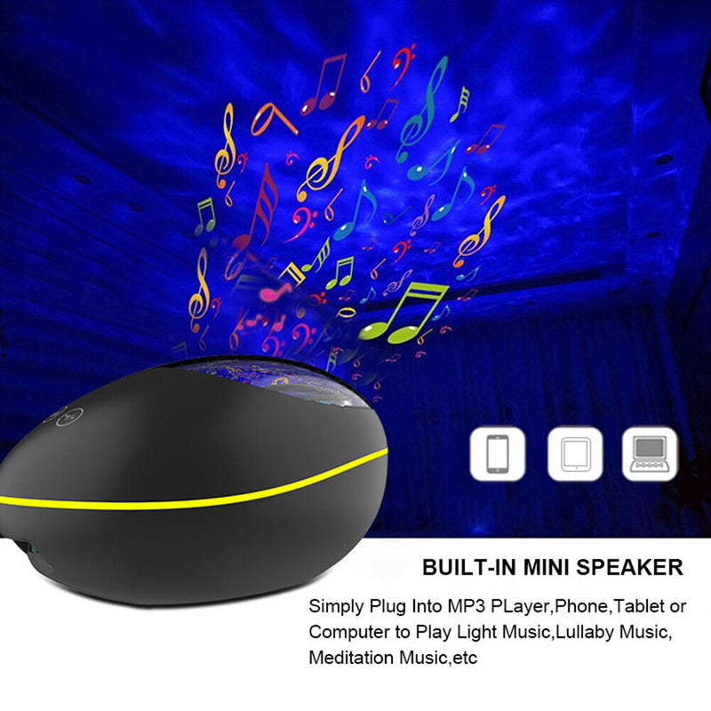 Ocean Water Ripple LED Projector 7 Modes Bluetooth-compatible Projection La