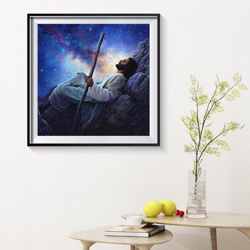 5D Sky Jesus Mosaic Diamond Painting Drawing Full Round Drill DIY Art Handcraft
