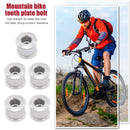 5pcs Aluminum Alloy Single Double Chainring Bolts + Nuts for Mountain Road