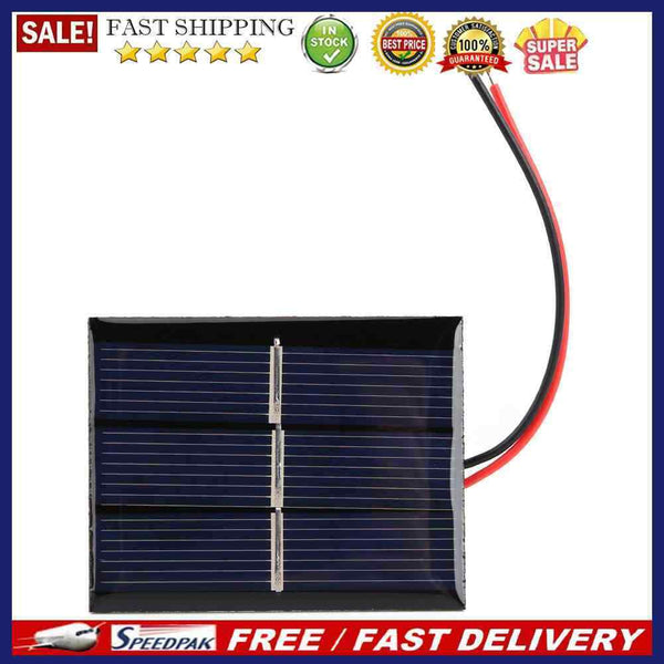 0.4W 1.5V Solar Panel with Wire Mini Solar System DIY for Battery Cell Char