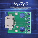 10pcs USB to DIP Adapter Board Pin Board Micro USB Female to DIP Converter