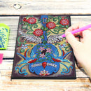DIY Special Shaped Diamond Painting Violin 50 Pages A5 Drawing Notebook Craft