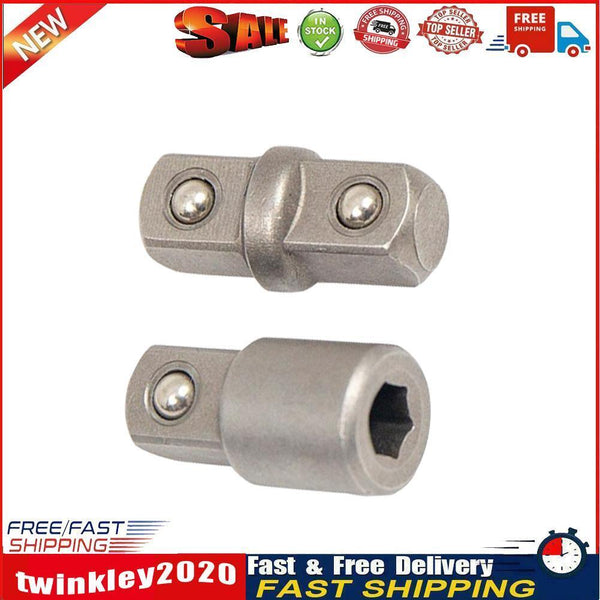 2pcs Extension Wrench 1/4 3/8 Wrench-sleeve Adapter Drive Socket Converter Newly