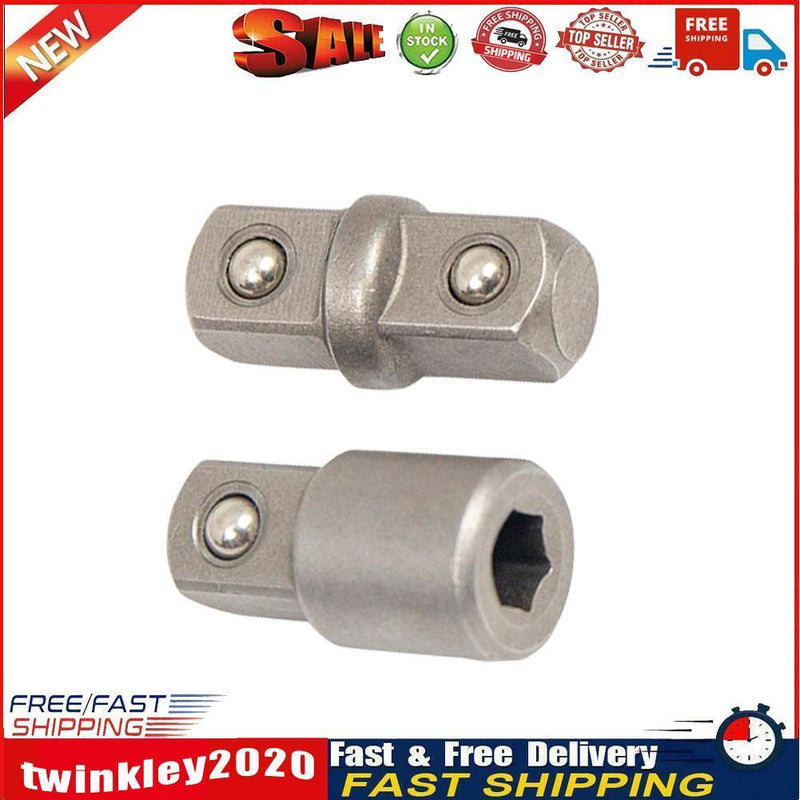 2pcs Extension Wrench 1/4 3/8 Wrench-sleeve Adapter Drive Socket Converter Newly