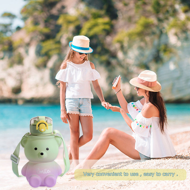 #A Straw Cup High-Value with Belt Water Bottle Mobile Phone Holder Practical